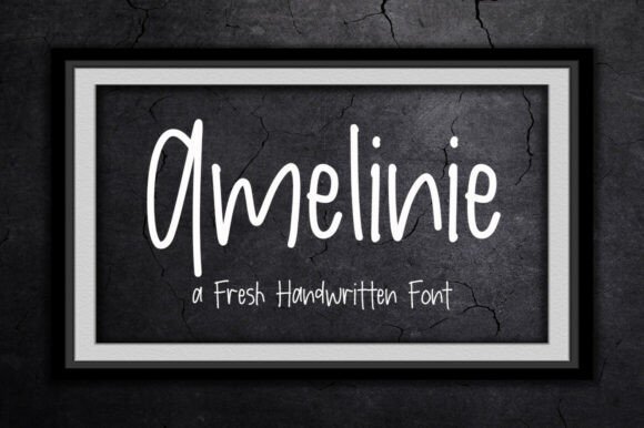 Amelinie Font: A Playful Script for Crafty Creations and Springtime Romance