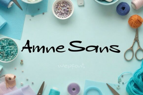Amne Sans: A Handwritten Font for Small Business Branding