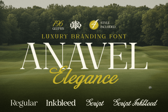 Anavel Elegance: Luxury Serif Font for High-End Branding