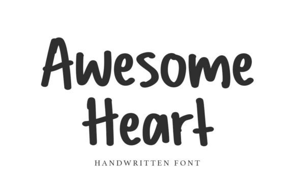 Awesome Heart: A Feel-Good Typeface for Editorial Design and Content Layouts