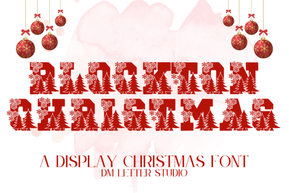 Blockton Christmas: The Bold Holiday Decorative Font for Small Business Branding