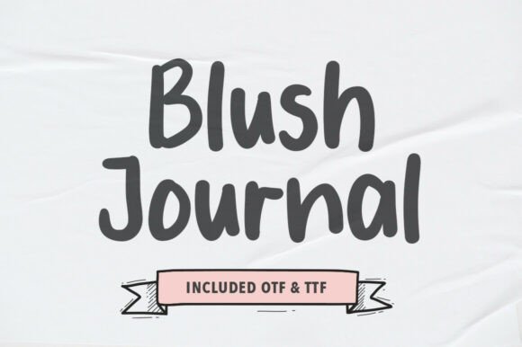 Blush Journal: A Clean Handwritten Font for Modern Editorial Design