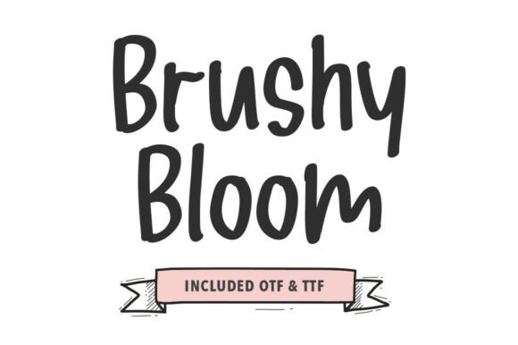 Brushy Bloom: A Bold Script Handwritten Font for Expressive Editorial Design