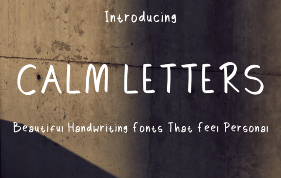 Calm Letters: A Handwritten Font for Peaceful, Personable Web Design