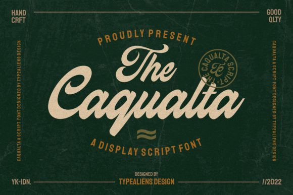 Caqualta: A Bold Display Font for Vintage-Inspired Branding