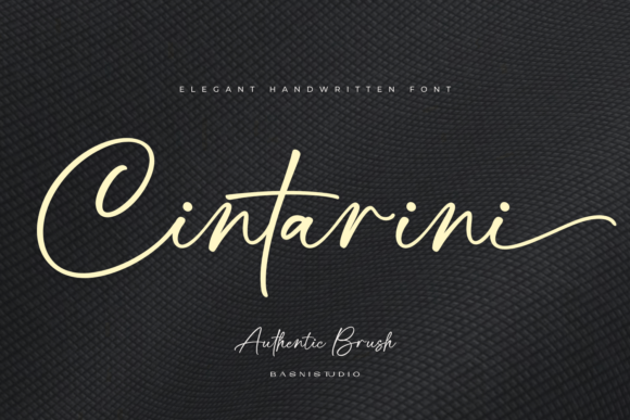 Cintarini: A Flawless Handwritten Font for Natural Branding Touches