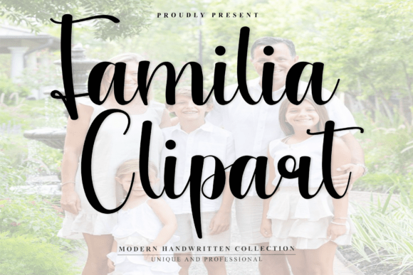 Familia Clipart: A Handwritten Font for Heartfelt Craft Designs