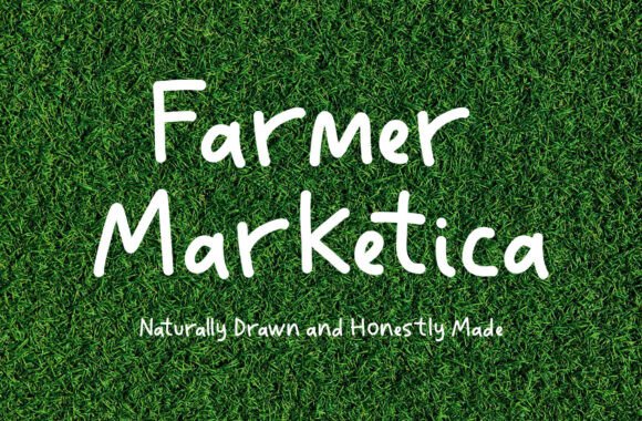 Farmer Marketica: A Handwritten Font for Expressive Design