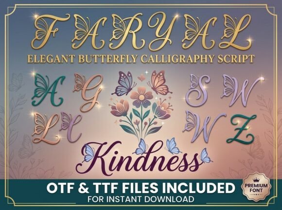 Faryal Font: Elevating Brand Design with Elegance and Whimsy