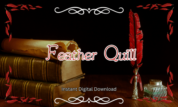 Feather Quill Font: Timeless Serif Elegance for Crafters & Makers