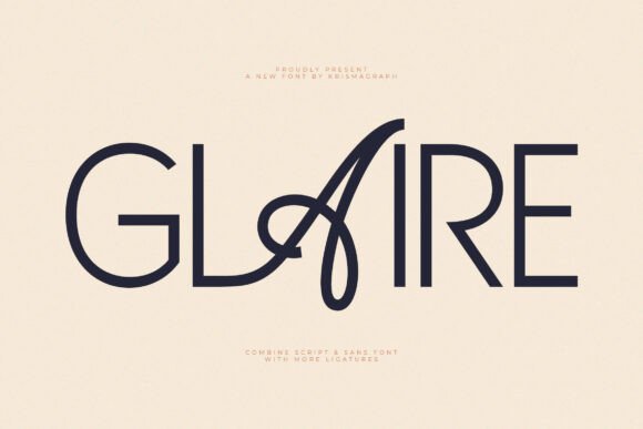 Glaire: The Vintage-Inspired Sans Serif Font for Bold Campaign Headlines