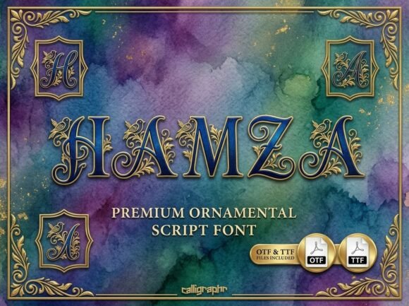 Hamza Font: Regal Elegance for Scroll-Stopping Display Typography