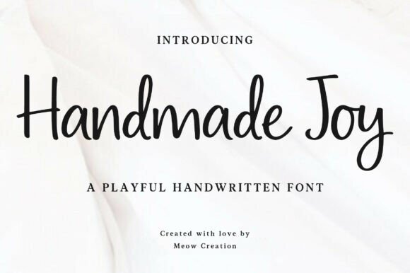 Handmade Joy: A Playful Handwritten Font for Crafters and Sellers
