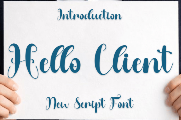 Hello Client: Festive Typeface for Holiday Campaigns
