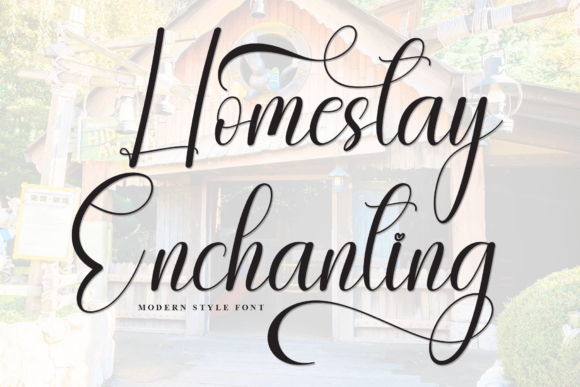 Homestay Enchanting: A Handwritten Font for Crafters and Makers