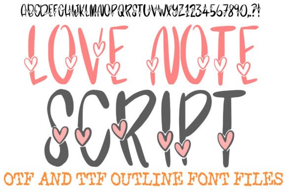 Love Note Script: A Decorative Font That Elevates Small Business Branding
