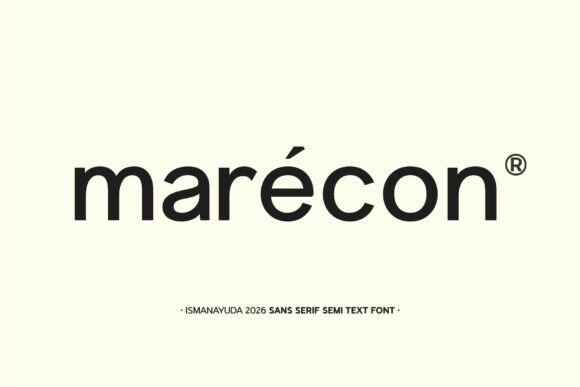 Marecon: A Minimalist Typeface for Thoughtful Editorial Design