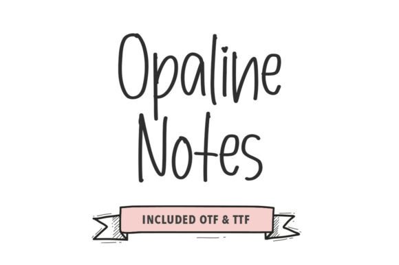 Opaline Notes: A Delicate Handwritten Font for Elegant Editorial Design