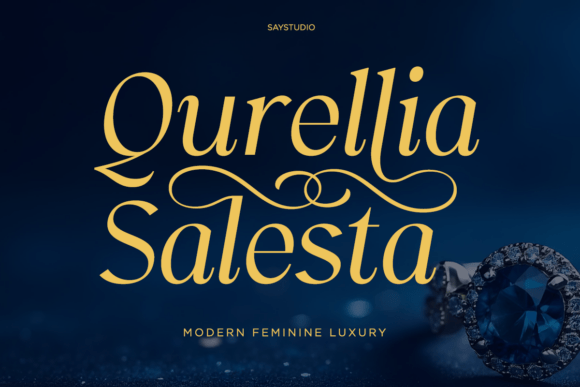 Qurellia Salesta: A Luxurious Serif Font for Elegant Handmade Branding