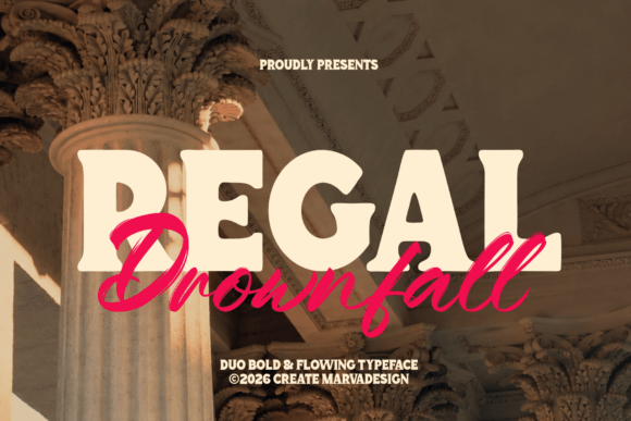 Regal Drownfall: A Sophisticated Serif Typeface for Elegant Branding