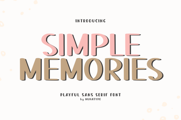 Simple Memories: A Cute Handwriting Font for Brand Visuals