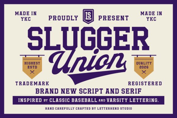 Slugger Union: A Bold Serif Font for Business Branding