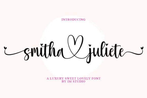 Smitha Juliete: A Playful Handwritten Font for Romantic Branding