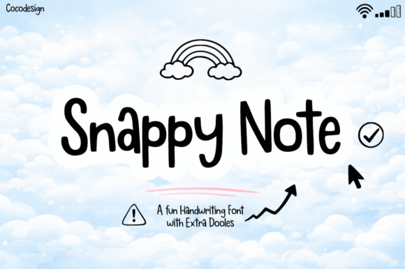 Snappy Note: A Whimsical Handwriting Font for Scroll-Stopping Marketing