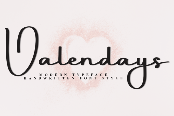 Valendays: A Festive Script Font for Holiday Designs