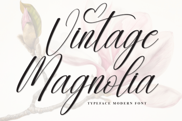 Vintage Magnolia: A Handwritten Font That Brings Charm to Craft and Shop Designs