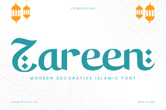 Zareen: A Decorative Typeface for Modern Marketing Magic